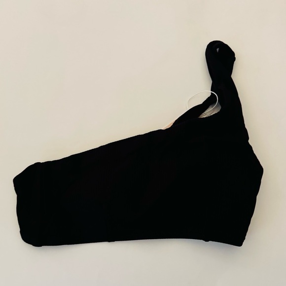 Andie Swim, The Wynwood‎ One Shoulder Bikini Top, Black, Size S, NWT - Picture 5 of 9